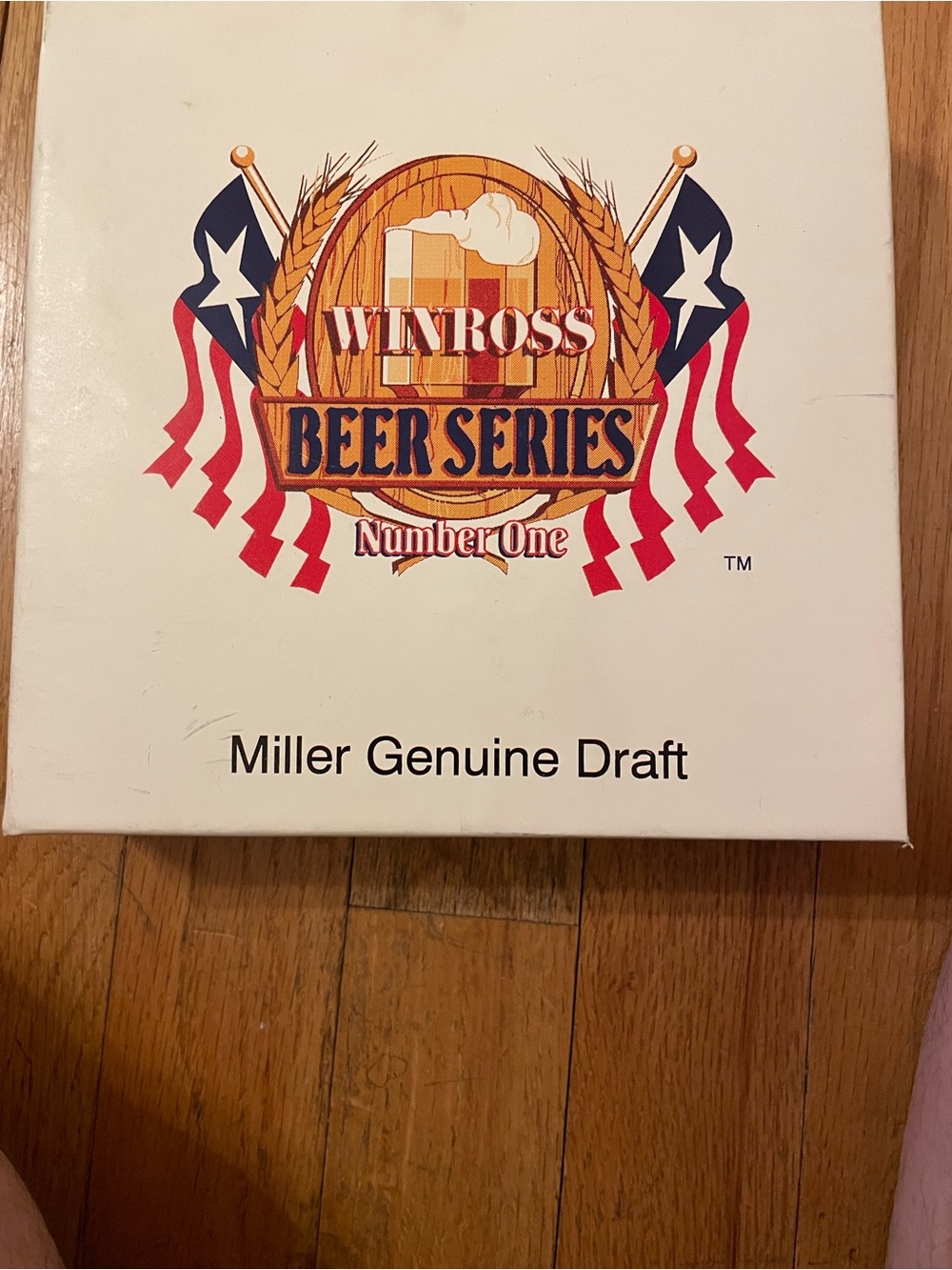 Winross Beer Series Miller Genuine Draft Collectible Box - White